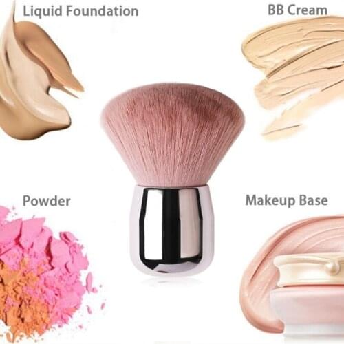 MAANGE Handle Oblique Head Powder Makeup Brushes Soft Make Up Brushes Loose Powder Brush Blush Brush Makeup Brush