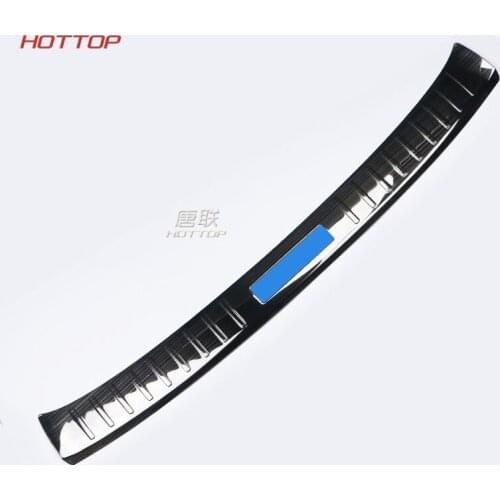 Stainless Steel Rear Bumper Foot Plate Cover Sticker For Subaru Crosstrek XV Impreza Hatchback 2018 car styling Black color