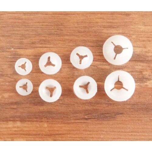 New arrvial 9mm/12mm/13mm/16mm width white Trifurcation hand washer for toy eyes nose mouth finding--500pcs/lot