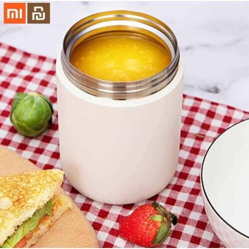 Original xiaomi youpin beaker 550ml 6 hours insulation refrigeration rice insulation tank food container multi-function mini pot