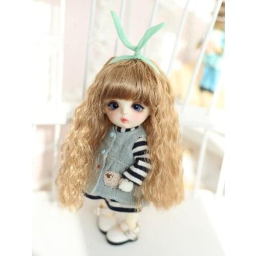 BJD Doll Wigs are suitable for 1/3 1/4 1/6 1/8 size fashion bubble roll fluffy small wave super fairy wig imitation mohair