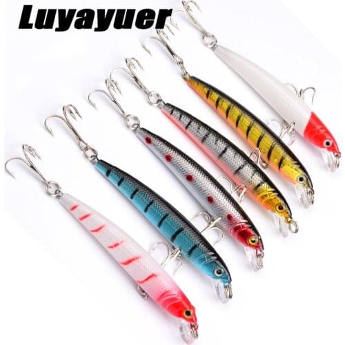 5.6g 7.5cm plastic minnow fishing lures artificial wobbler carp Floating fishing pesca fishing tackles Swim Wobbler Crankbait