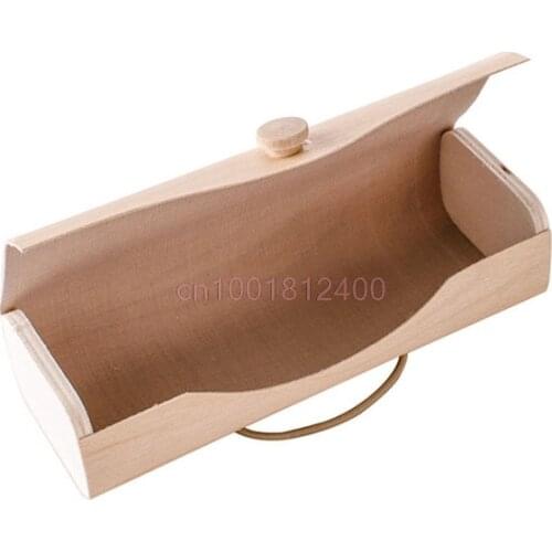 Portable Wooden Sunglasses Case Eye Glasses ClamShell Protector Box personalized