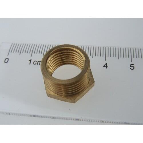 Free shipping 20 Pieces Brass 1/4" Male To 1/2" Female BSP Reducing Bush Reducer Fitting Gas Air Water Fuel Hose Connector
