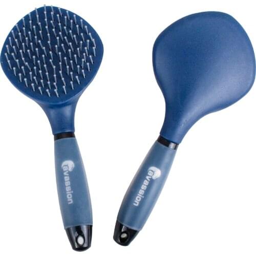 Horse mane comb Silicone protective handle Comfortable and non-slip brushing horse tool Horse washing tools