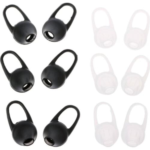 6Pcs Silicone In-Ear Bluetooth Earphone Earbud Tips Headset Earplug Cushion Cover