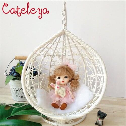 Cataleya New Hot Fashion White 1/6 1/8 1/12 Bjd Doll Universal Hanging Basket Doll Accessories