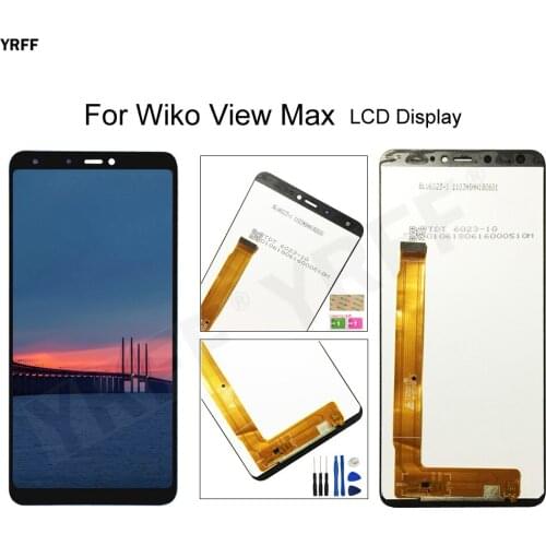 5.99'' LCD Screens For Wiko View Max W_P200 LCD Display With Frame Touch Screen Digitizer Assembly Panel Sensor Repair Sets