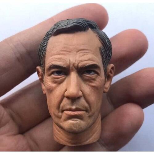 1/6 Scale Detective Tom Hollander Head Sculpt Male Soldier Head Carving Model Action Figure Toy