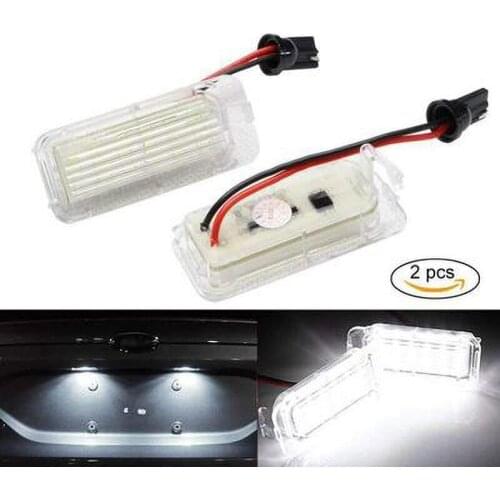 2Pcs LED Number License Plate Light for Ford Focus 5D Mondeo
