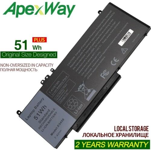 7.4V 51WH G5M10 Laptop Battery for DELL Latitude E5250 E5450 E5550 Notebook 15.6" 8V5GX R9XM9 WYJC2 G5M10