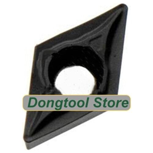 10pcs DCMT070204 DCMT070208 HM YBC252 black Diamond cutting inserts cnc lathe turning tools high quality