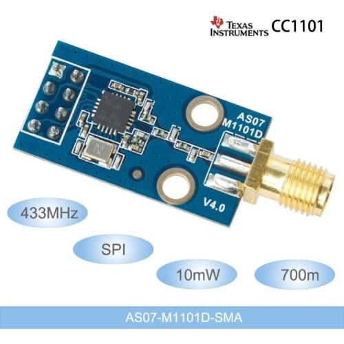 433MHz Wireless RF module SPI CC1101 Wireless Data Transceiver 10mW 700m SMD Transmitter and Receiver Data transmission module