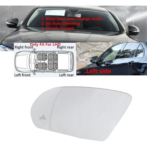 Side Wing Rearview Mirror Glass Blind Spot Heated for Mercedes-Benz C,E,S,GLC Class W205 W222 W213 X253 2013-2021