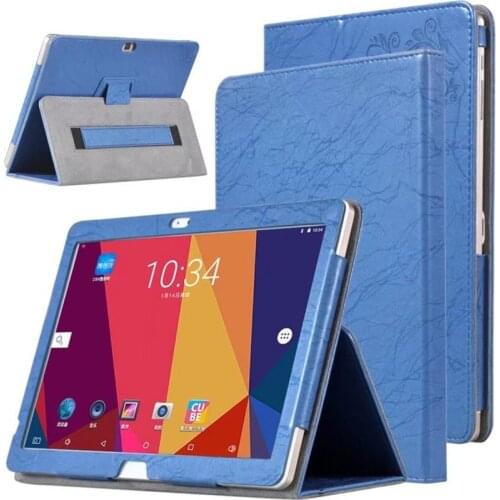 Print Flower PU Leather Cover with Stand for Cube Power M3 10.1 inch Tablet with Hand Strap + Stylus Pen