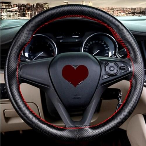 Genuine Leather Car Steering Wheel Cover Universal For Chevrolet Cruze Aveo Lacetti Captiva Cruze Niva Spark Orlando Epica Sail