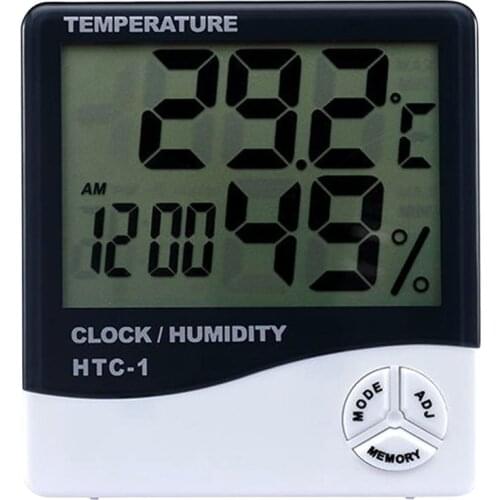 Thermometer Humidity Monitor Digital Hygrometer Thermometer Temperature Humidity Gauge Meter with LCD Screen for Home Office