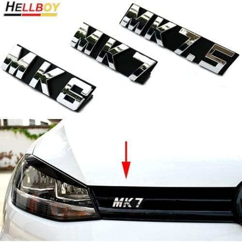 Car Front Grille Emblem Badge Decals Sticker For VW GOLF 6 7 MK6 MK7 MK7.5 2008-2018 Volkswagen Car Styling Accessories