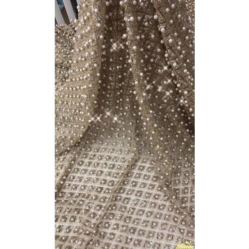 French net tulle Lace Fabric SYJ-102210 for party Hot selling glued glitter lace fabric