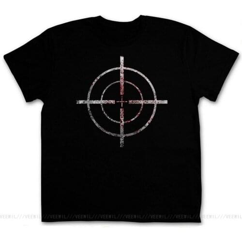 BLOODY CROSSHAIRS SNIPER T-Shirt Call Of Crosshair Duty Gun Ego-Shooter Rifle Fitness Plus Size Tee Shirt
