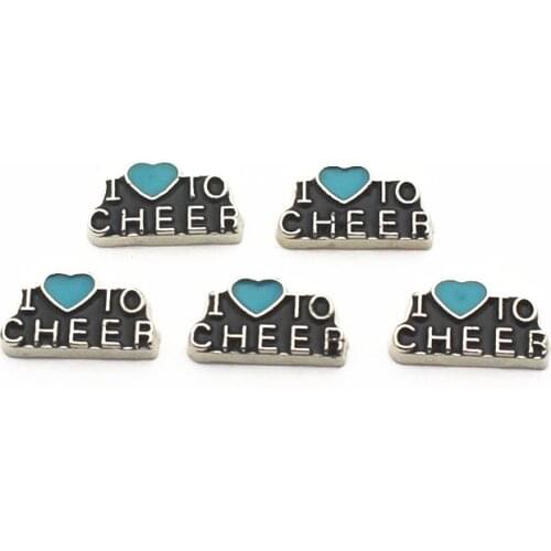 Hot selling 12pcs/lot Charms l love to cheep Floating Charms for Floating Memory charms Lockets DIY Jewelry