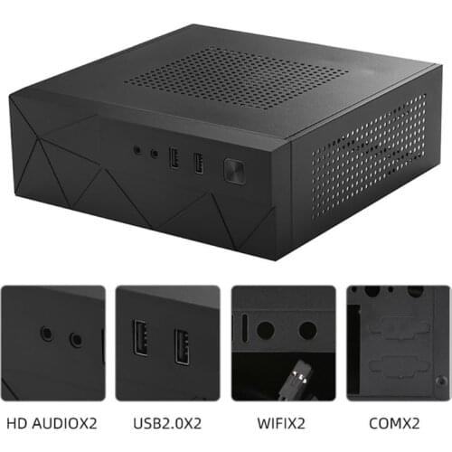 JX01 SECC Mini ITX HTPC Chassis Usb2.0 Game Computer Case Box Desktop PC Enclosure