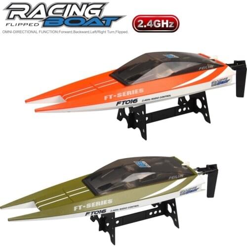 Feilun FT016 2.4G 4CH Waterproof Racing RC Boat High Speed 35km/h RC Flipped Water Cooling Boat Water Toys Gift VS FT009 FT012
