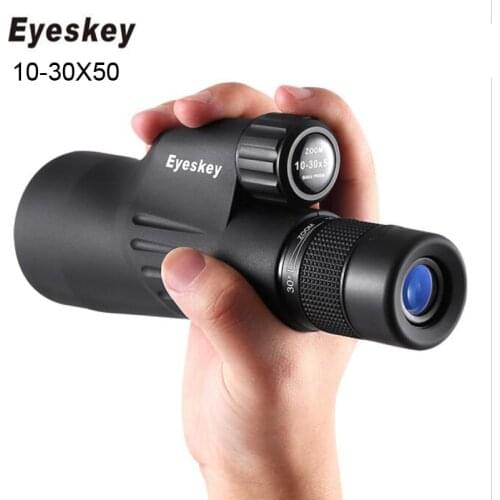 Original Eyeskey Monocular Telescope 10-30x50 Zoom Powerful Multi-coated BAK4 Prism Waterproof Binoculars Spotting Scope