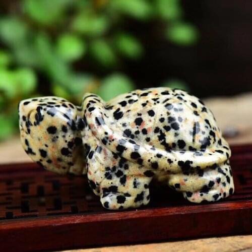 Natural balmatin Mark stone tortoise carved gemstone animals quartz healing stones crystals reiki decoration