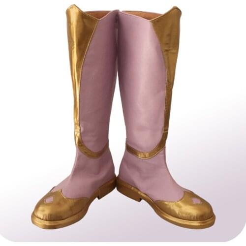 Anime cosplay lol lux Shoe Boots Anime Shoes the Lady of Luminosity Cosplay Boots A