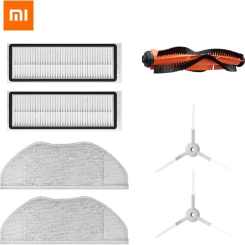 Original Xiaomi Mijia Sweeping Mopping Robot Vacuum Cleaner G1 Spare Part Pack Kits Side Roller HEPA Filter Main brush Mop