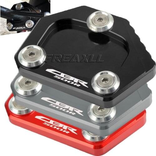 For Honda cbr500r cbr 500r CBR500 R 2013 2014 2015 CNC Aluminum Motorcycle Sidestand Kickstand Foot Plate Pad Enlarge Extension