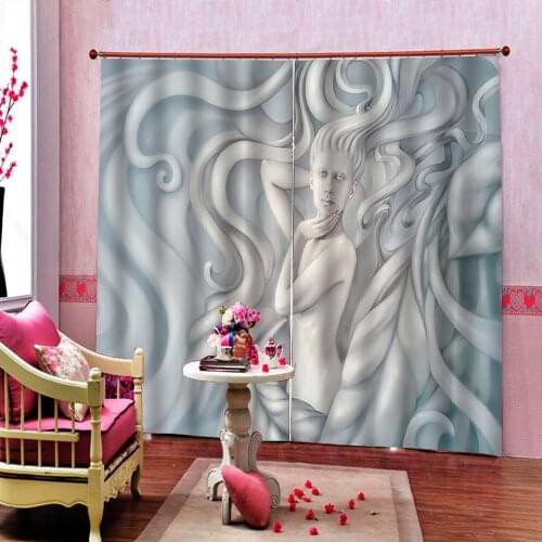 Custom Shower Curtains Beauty figure curtain for living room beroom blackout curtains