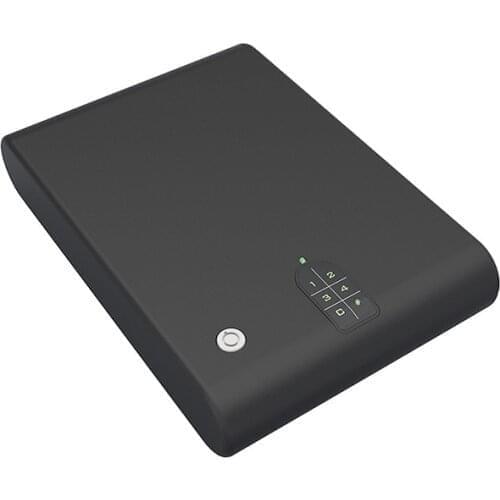 Electronic Password Lock Safe Box Pistol Gun Valuables Jewelry Box Solid Steel Portable Electronic Password Security Box OS100C