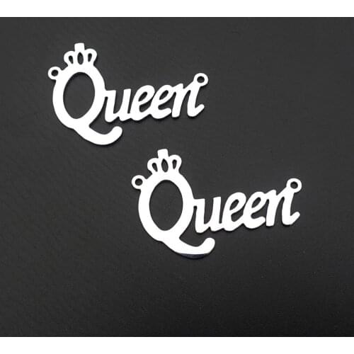 Queen Connectors Stainless Steel Diy Jewelry Making Findings Component For Bracelet 30 pcs a lot Wholesale