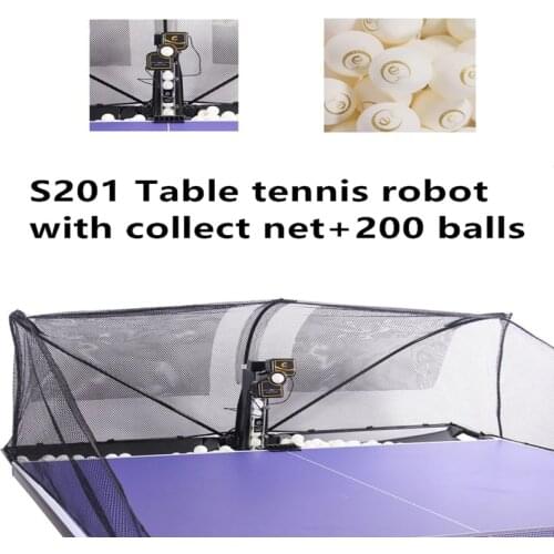 SUZ Table Tennis Robot S201 Table Tennis Training Balls collect net Sport Fitness Equipment tennis accessories Table Tennis Set