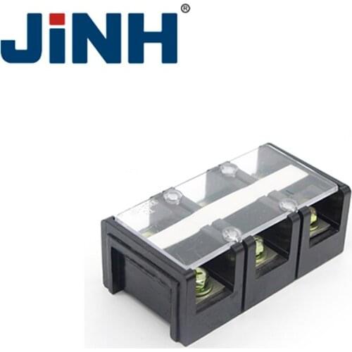 TC-603 3P Fixed Terminal Double Row Screw Terminal Block Terminal Connector Cable Copper 60A