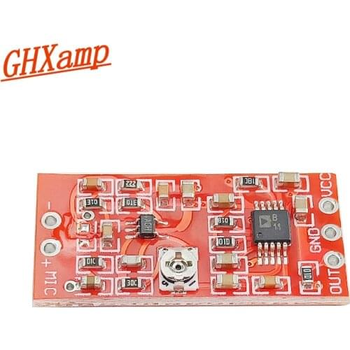 GHXAMP MAX4466 Electret Microphone amplification Preamp Board Mic Pickup Module With SSM2167 Voice Compression Amplifier 1PC