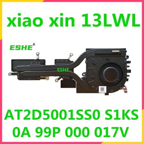 For Lenovo xiao xin 13LWL CPU Cooling Fan Heatsink Cooler AT2D5001SS0 LA-G651P mainboard CPU Thermal Module Heatsink Cooler Fan