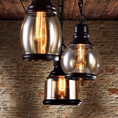 Vintage Industrial Retro Pendant Lamps E27 Holder Iron Restaurant Bar Counter Attic Bookstore Lamp Pendant lights