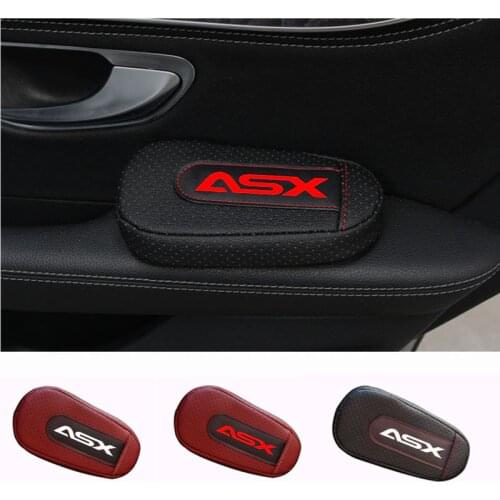 High Quality Leather Leg Cushion Knee Pad Car Door arm pad Interior Car Accessories For Mitsubishi Asx