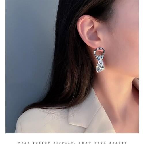 Can Earrings Ladies Four Seasons High Quality Niche Ear Studs Novelty Exquisite Distinctive Versatile Temperament