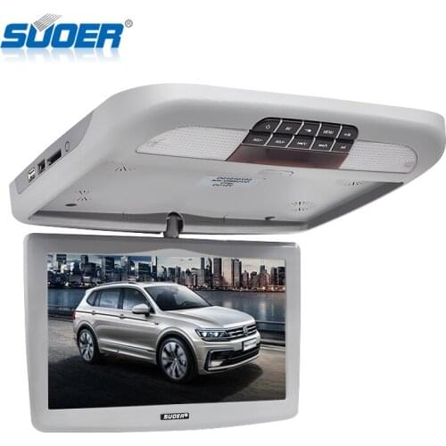 10 inch LCD car roof monitor TV flip down car monitor with DVD/MP5 player support USB/SD/HDMI input for car