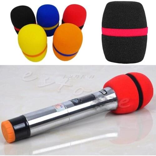 10 Pcs Colors Handheld Stage Microphone Windscreen Foam Mic Cover Karaoke New