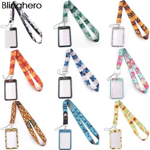 BH1244 Blinghero Magical School Animal Neck Strap Lanyards for key ID Card Phone Straps USB DIY Hang Rope With Anime Card Holder