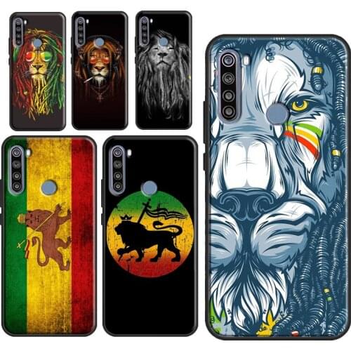 Rasta Lion Reggae Bob Marleys Case For Xiaomi Redmi Note 10 7 8 9 Pro Note 8T 9S Fundas For Redmi 9T 9C 9A 8A K40 Cover
