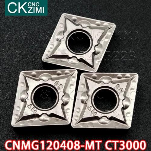 CNMG120408-MT CT3000 carbide Inserts metal ceramic indexable outer wood Turning Inserts CNC Inserts tools CNMG 120408 MT Inserts
