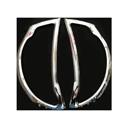 For Mitsubishi L200 triton acessories chrome headlamp cover trim fit 2006 -2014 car styling accessories plate headlight parts