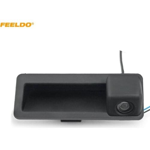 FEELDO Car Rearview Camera Trunk Handle Camera for BMW 5 Series/3 Series/X6/X5/X1/320i/335i Parking Camera #1994