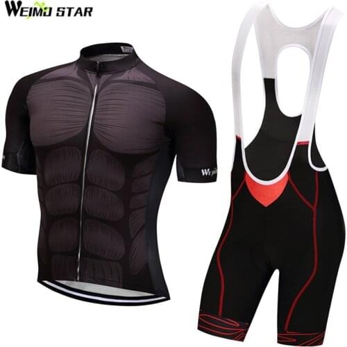 Muscle Shirt Cycling Jersey WEIMOSTAR Men cycling clothing Bicycle maillot ciclismo MTB roupas ciclismo cycling jersey set